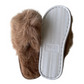 Pantufa Feminina Chinelo de Pelinho Conforto Maternidade Luxo Mocha Mousse